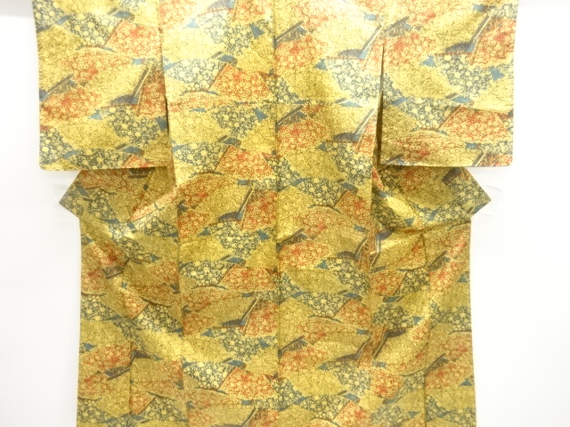 Japanese Kimono / Tsumugi Omeshi Silk